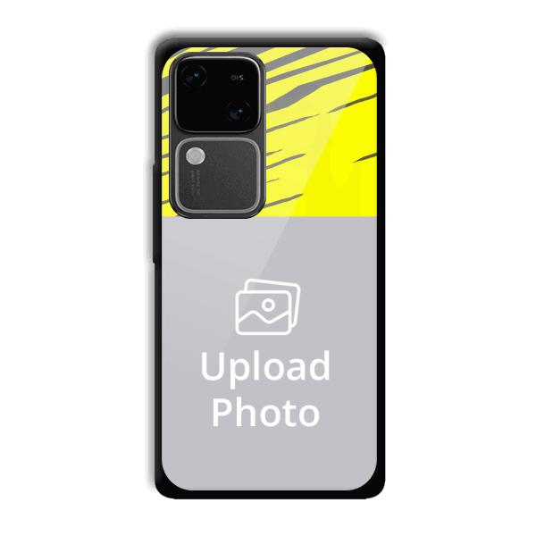 Yellow Lines Customized Printed Back Cover for Vivo V30