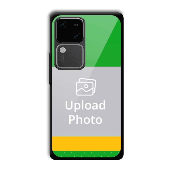 Green Yellow Customized Printed Back Cover for Vivo V30