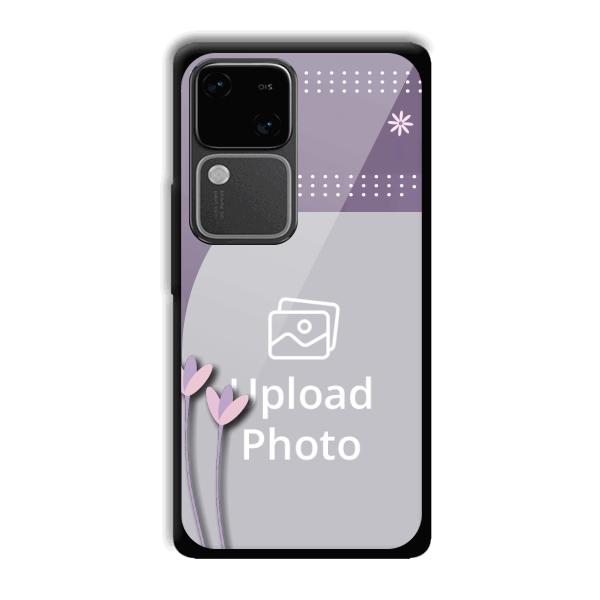 Lilac Pattern Customized Printed Back Cover for Vivo V30