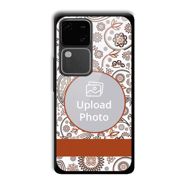 Henna Art Customized Printed Back Cover for Vivo V30
