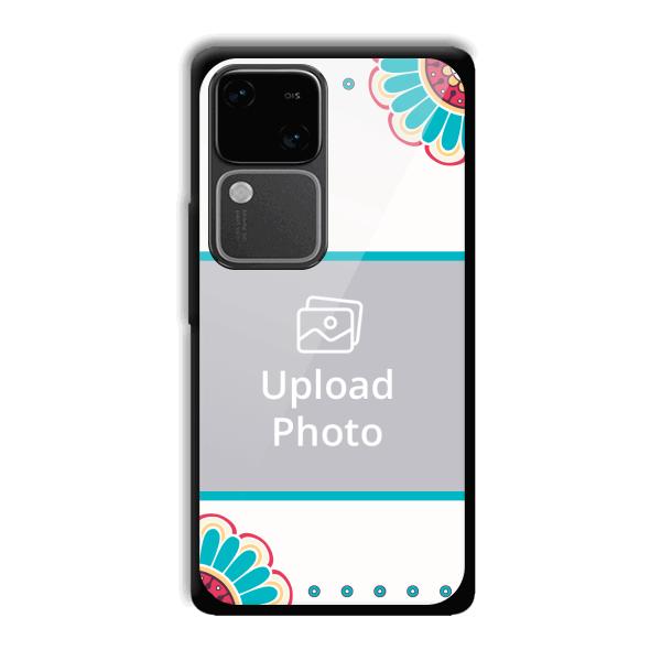 Floral Customized Printed Back Cover for Vivo V30
