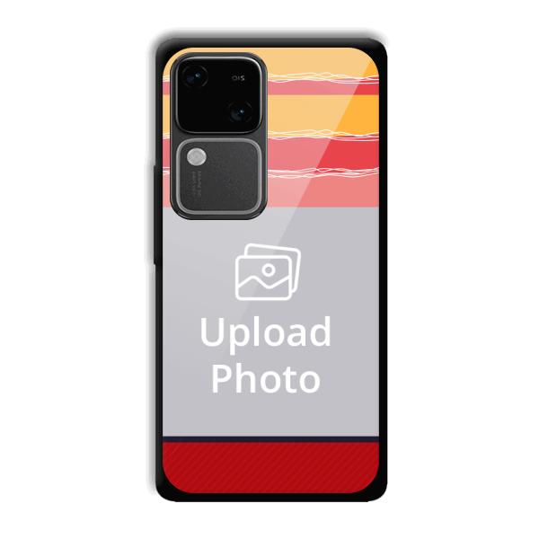 Yellow Pink Customized Printed Back Cover for Vivo V30