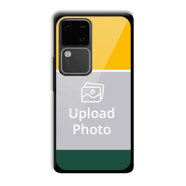 Yellow Green Customized Printed Back Cover for Vivo V30