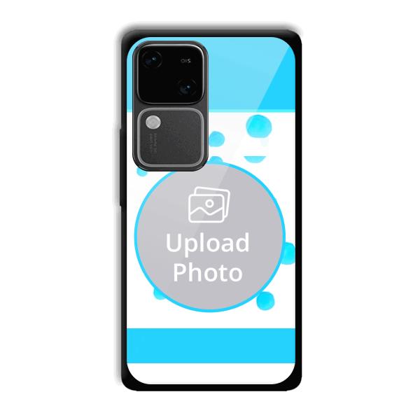 Bluish Customized Printed Back Cover for Vivo V30