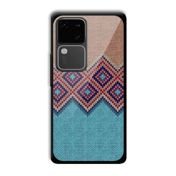 Fabric Design Phone Customized Printed Back Cover for Vivo V30