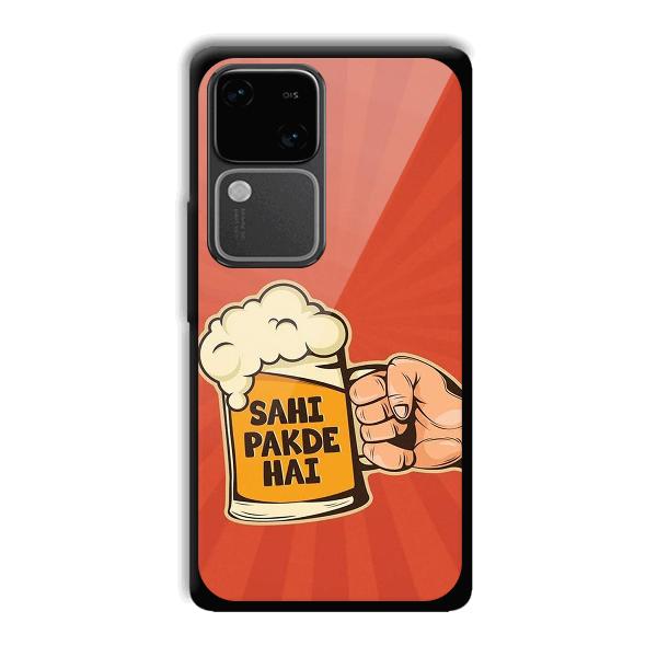 Sahi Pakde Hai Phone Customized Printed Back Cover for Vivo V30