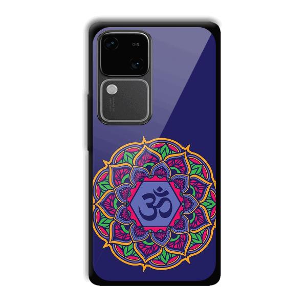 Blue Om Design Phone Customized Printed Back Cover for Vivo V30