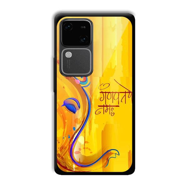 Ganpathi Prayer Phone Customized Printed Back Cover for Vivo V30