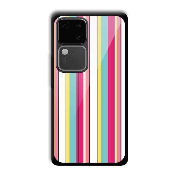 Lines Pattern Phone Customized Printed Back Cover for Vivo V30