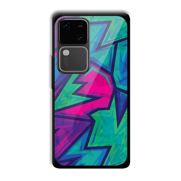 Dark Pink Design Phone Customized Printed Back Cover for Vivo V30