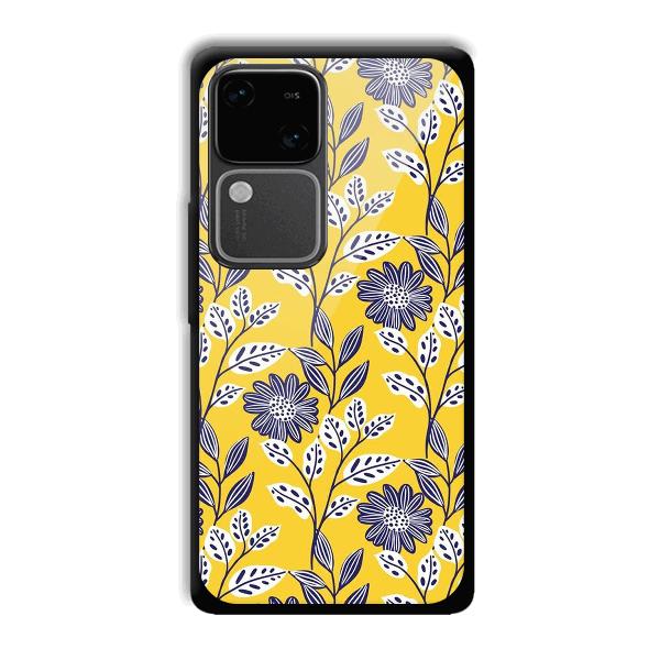 Yellow Fabric Design Phone Customized Printed Back Cover for Vivo V30