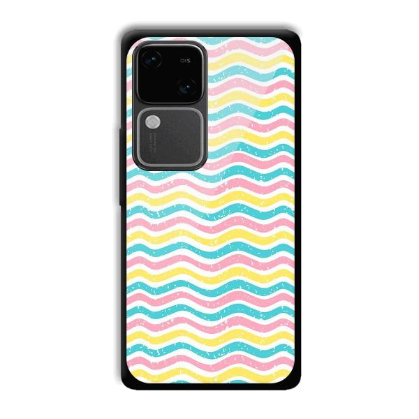 Wavy Designs Phone Customized Printed Back Cover for Vivo V30