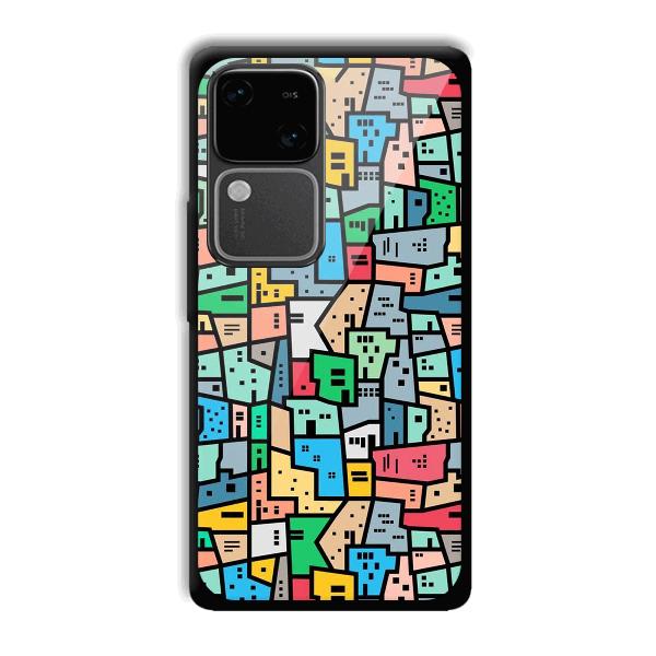 Small Homes Phone Customized Printed Back Cover for Vivo V30