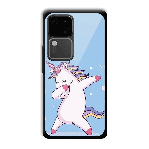 Unicorn Dab Phone Customized Printed Back Cover for Vivo V30