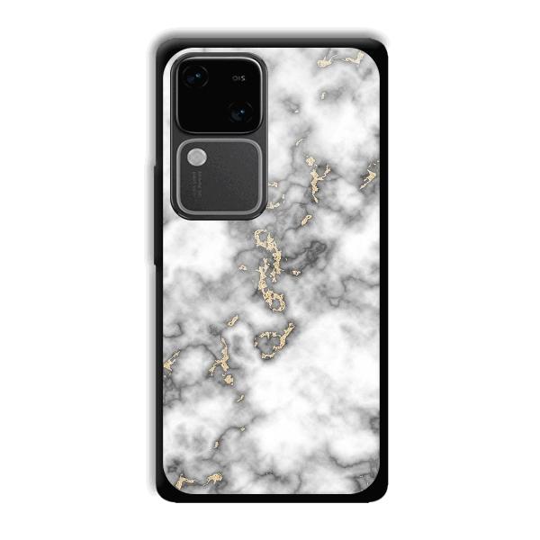 Grey White Design Phone Customized Printed Back Cover for Vivo V30