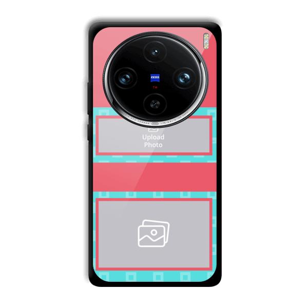 Blue Pink Customized Printed Back Cover for Vivo X100 Pro