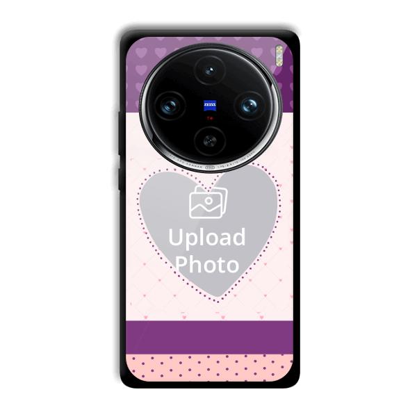Purple Hearts Customized Printed Back Cover for Vivo X100 Pro