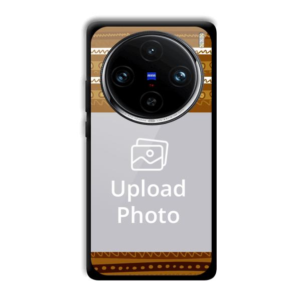 Brown Lines Customized Printed Back Cover for Vivo X100 Pro