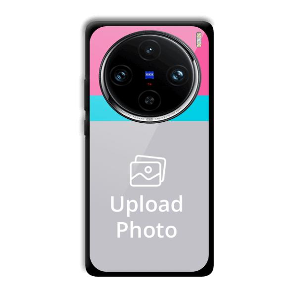 Pink & Sky Blue Customized Printed Back Cover for Vivo X100 Pro