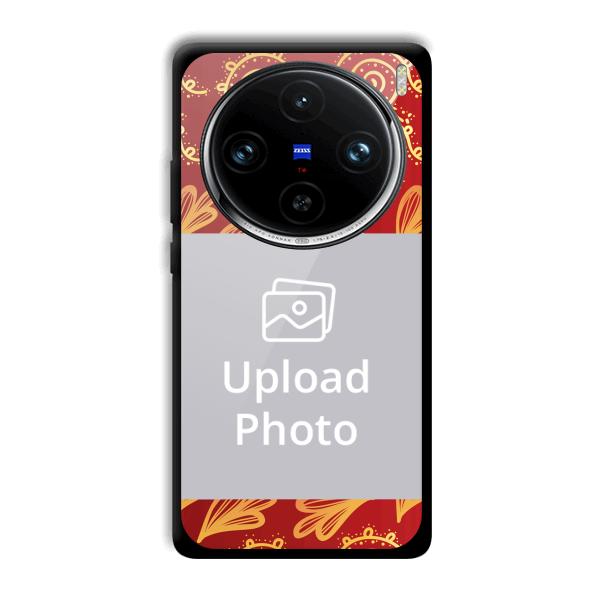 Red Design Customized Printed Back Cover for Vivo X100 Pro