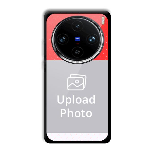 Red White Customized Printed Back Cover for Vivo X100 Pro