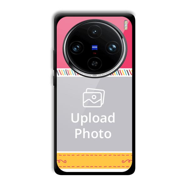 Pink Yellow Customized Printed Back Cover for Vivo X100 Pro