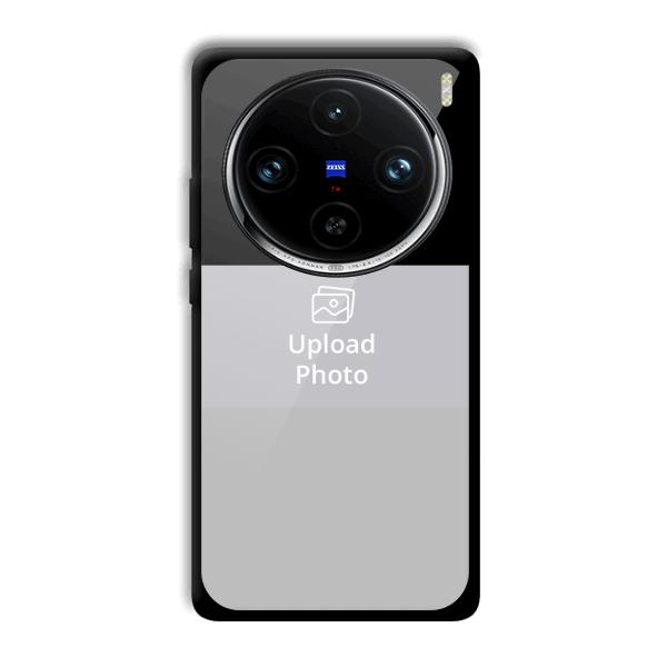 Black & Grey Customized Printed Back Cover for Vivo X100 Pro
