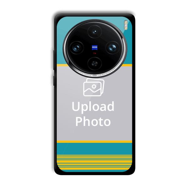 Yellow Blue Design Customized Printed Back Cover for Vivo X100 Pro
