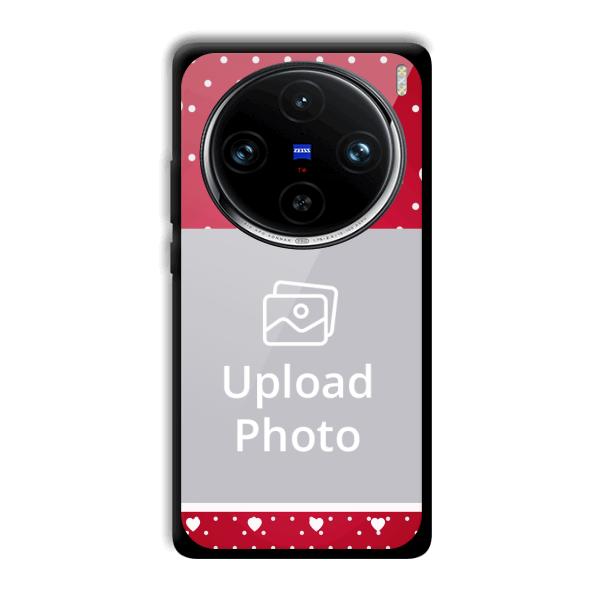 White Hearts Customized Printed Back Cover for Vivo X100 Pro