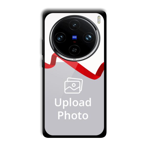 Red Ribbon Customized Printed Back Cover for Vivo X100 Pro