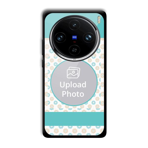 Blue Flowers Customized Printed Back Cover for Vivo X100 Pro