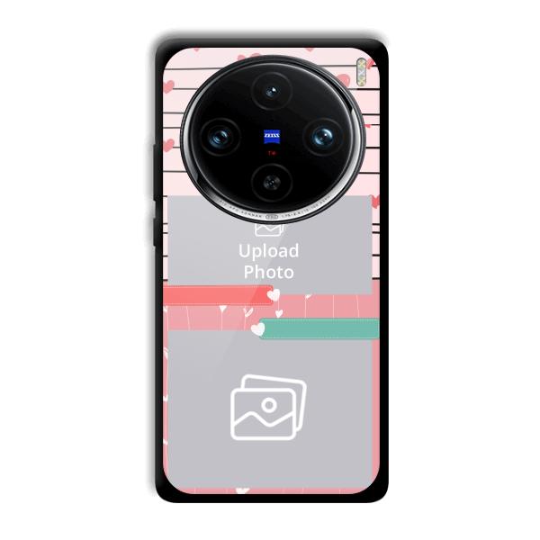 Pink Hearts Customized Printed Back Cover for Vivo X100 Pro