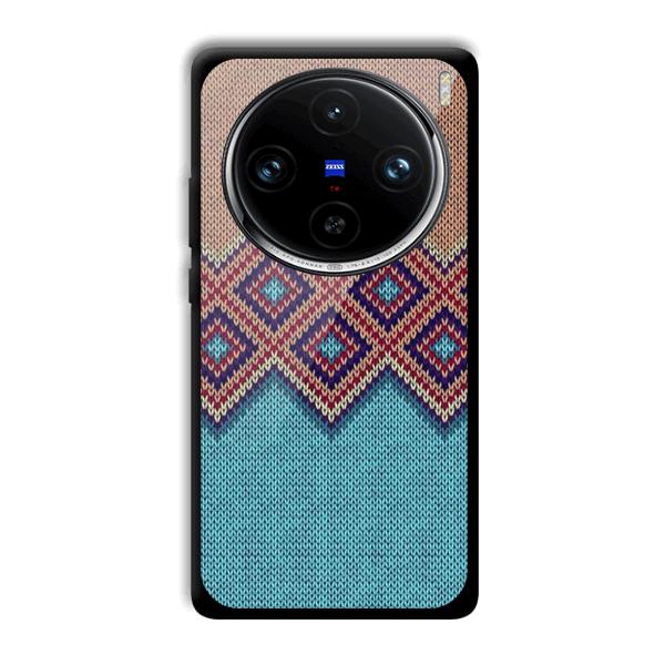 Fabric Design Phone Customized Printed Back Cover for Vivo X100 Pro