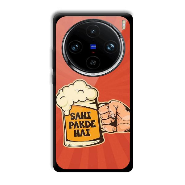 Sahi Pakde Hai Phone Customized Printed Back Cover for Vivo X100 Pro