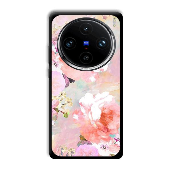 Floral Canvas Phone Customized Printed Back Cover for Vivo X100 Pro