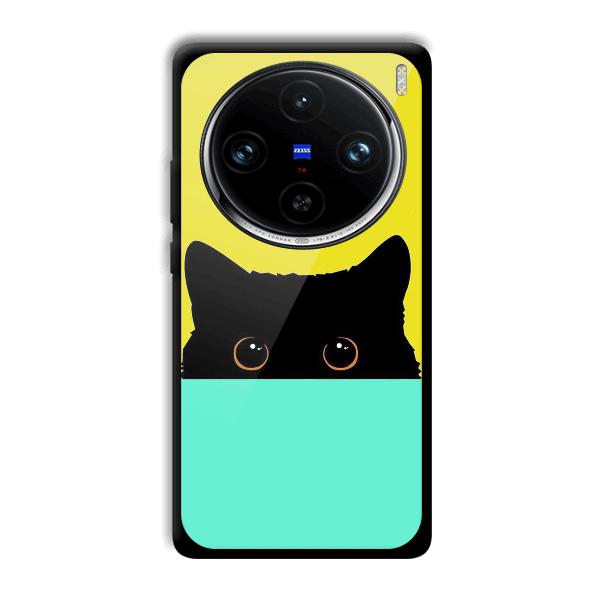 Black Cat Phone Customized Printed Back Cover for Vivo X100 Pro
