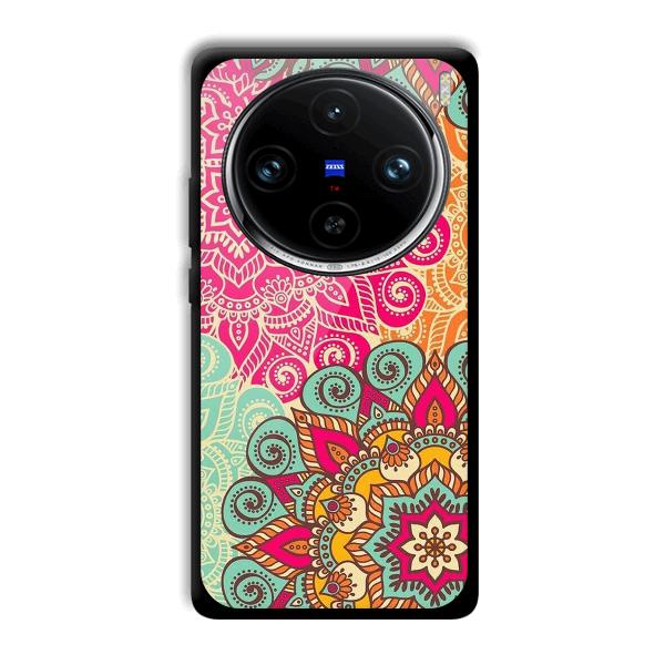 Floral Design Phone Customized Printed Back Cover for Vivo X100 Pro