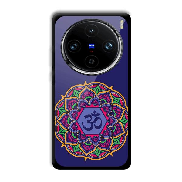 Blue Om Design Phone Customized Printed Back Cover for Vivo X100 Pro