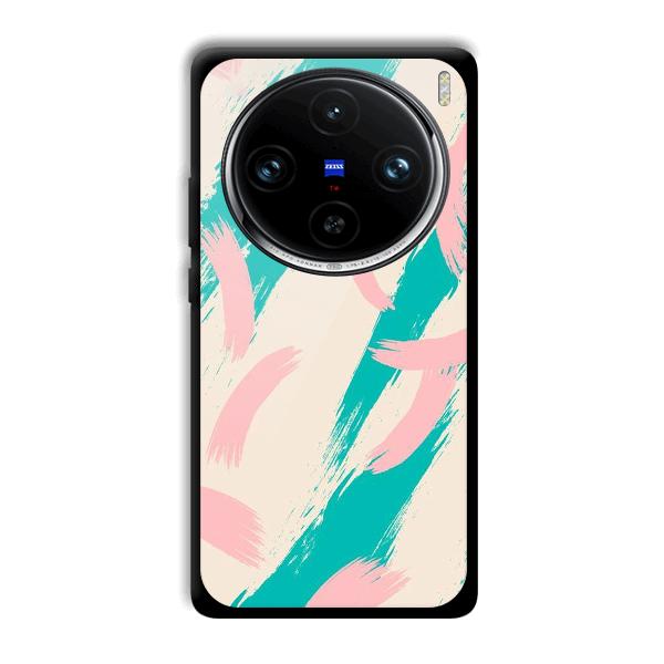 Pinkish Blue Phone Customized Printed Back Cover for Vivo X100 Pro