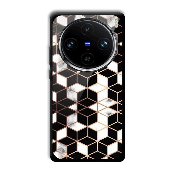 Black Cubes Phone Customized Printed Back Cover for Vivo X100 Pro