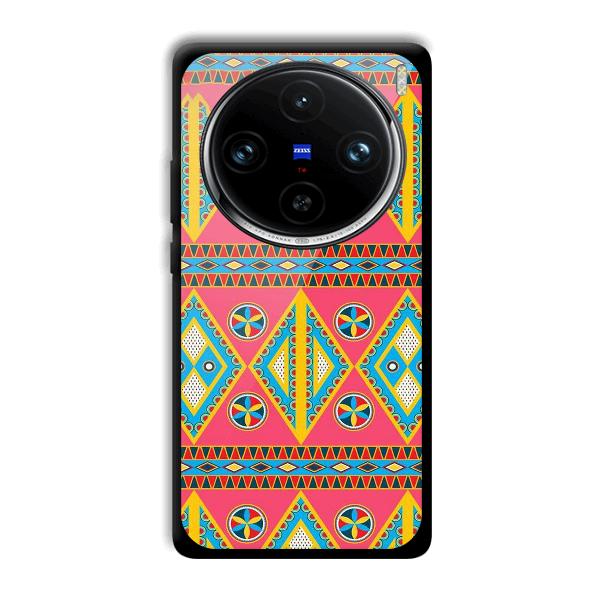 Colorful Rhombus Phone Customized Printed Back Cover for Vivo X100 Pro