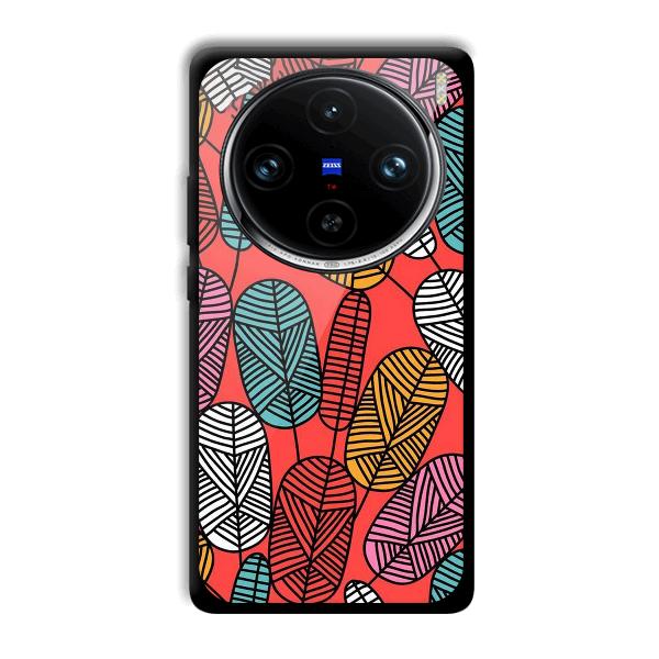 Lines and Leaves Phone Customized Printed Back Cover for Vivo X100 Pro
