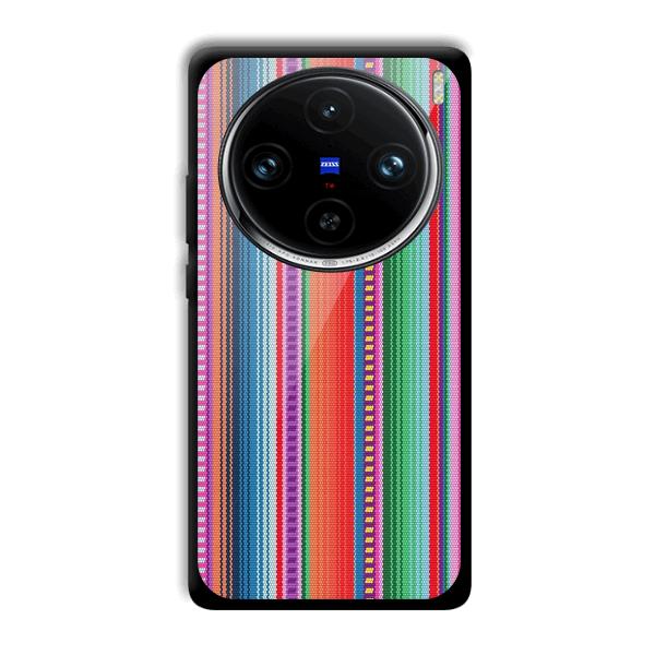 Fabric Pattern Phone Customized Printed Back Cover for Vivo X100 Pro
