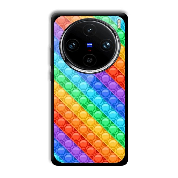 Colorful Circles Phone Customized Printed Back Cover for Vivo X100 Pro