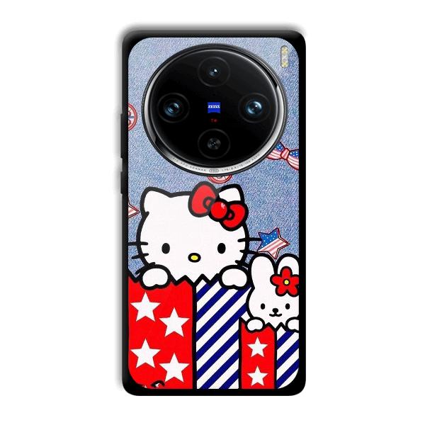 Cute Kitty Phone Customized Printed Back Cover for Vivo X100 Pro