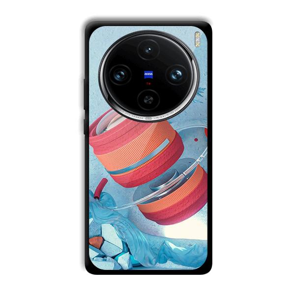 Blue Design Phone Customized Printed Back Cover for Vivo X100 Pro