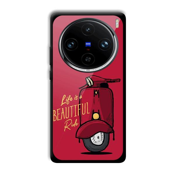 Life is Beautiful Phone Customized Printed Back Cover for Vivo X100 Pro
