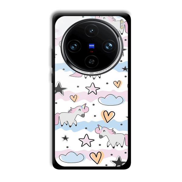 Unicorn Pattern Phone Customized Printed Back Cover for Vivo X100 Pro