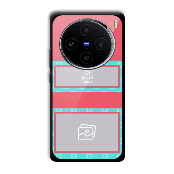 Blue Pink Customized Printed Back Cover for Vivo X100