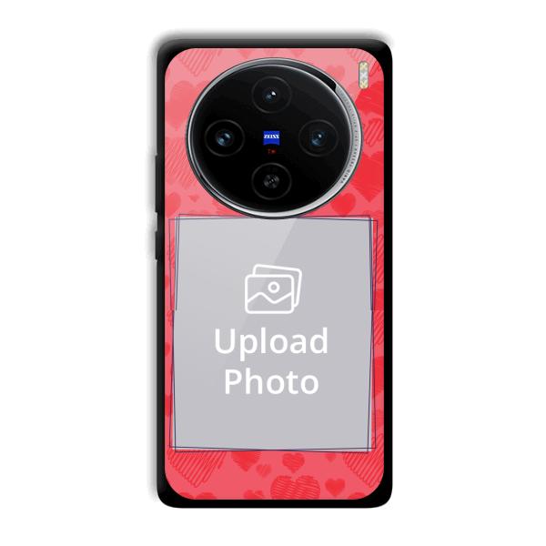 Red Hearts Customized Printed Back Cover for Vivo X100